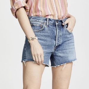 AGOLDE Micah Boyfriend Cut Off Button Fly Denim Jean Shorts -Avail- Size 28